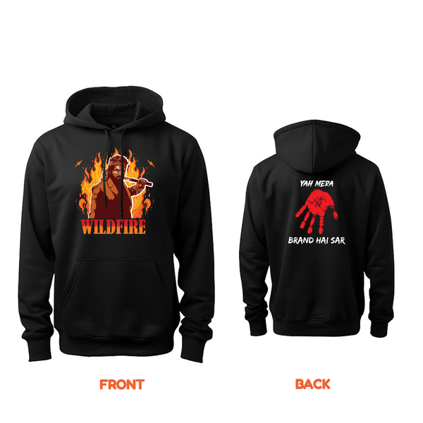 Pushpa Theme: Wildfire Adult Unisex Hoodie (Hindi)