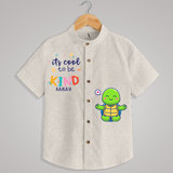 "Its cool to be kind" - Quirky Casual shirt with customised name