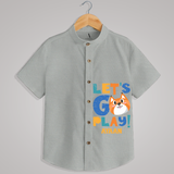 "Let's go play" - Quirky Casual shirt with customised name