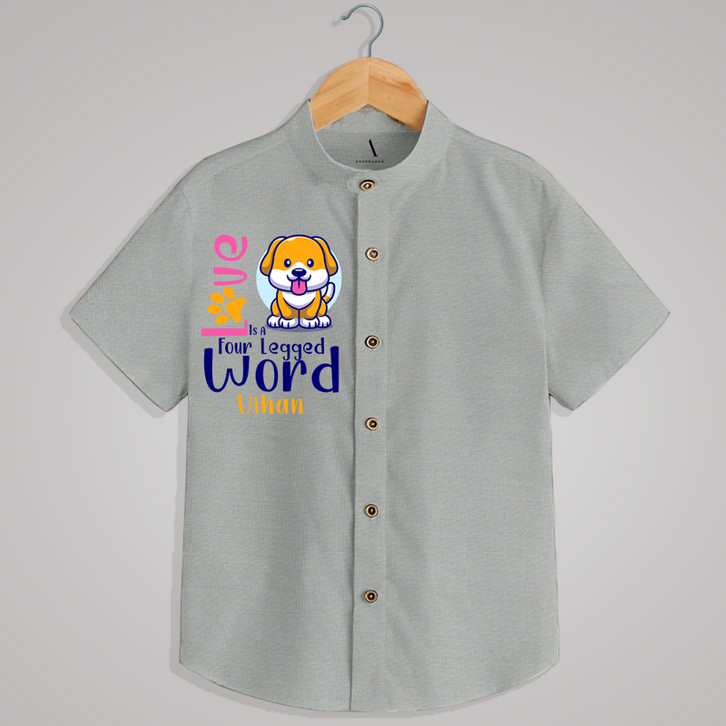 "DOG LOVE" - Quirky Casual shirt with customised name