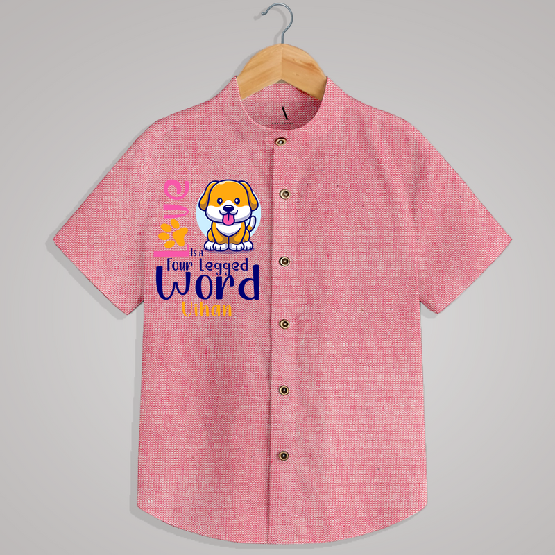 "DOG LOVE" - Quirky Casual shirt with customised name