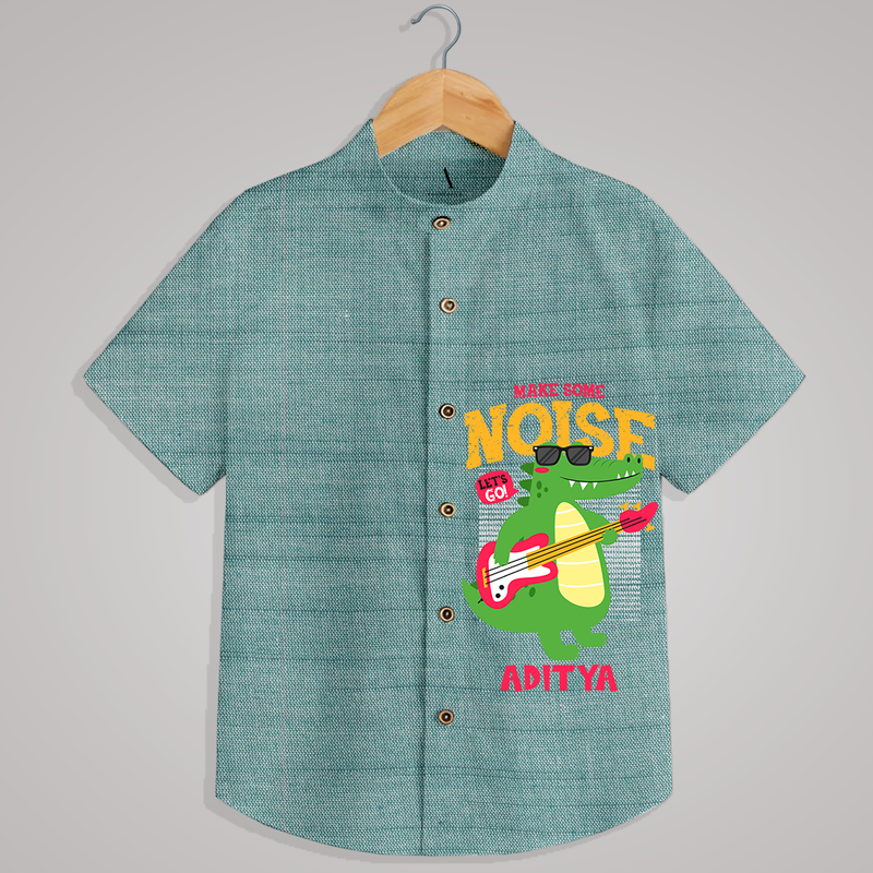 "Make some noise" - Quirky Casual shirt with customised name