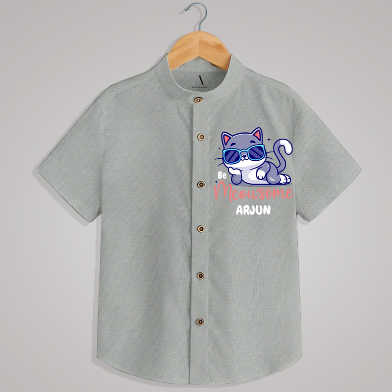 "MEOWSOME" - Quirky Casual shirt with customised name