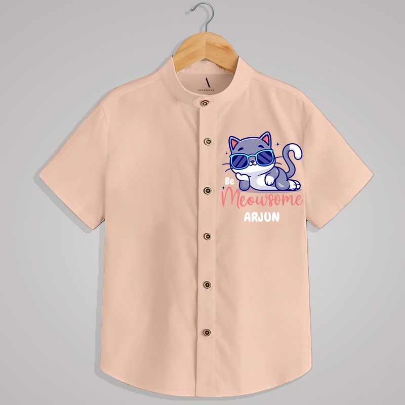 "MEOWSOME" - Quirky Casual shirt with customised name