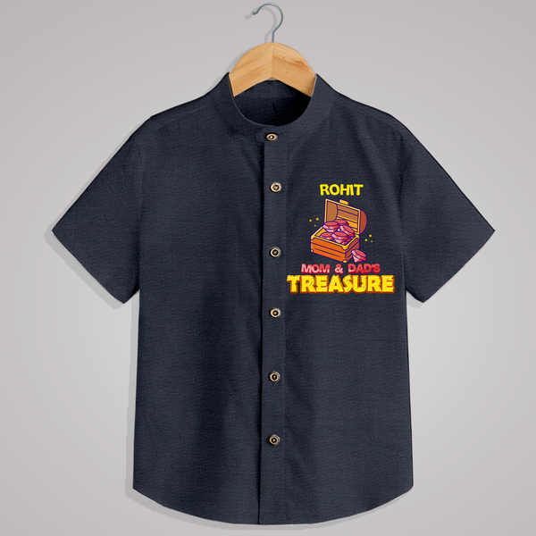 "Mom & Dad Treasure" - Quirky Casual shirt with customised name