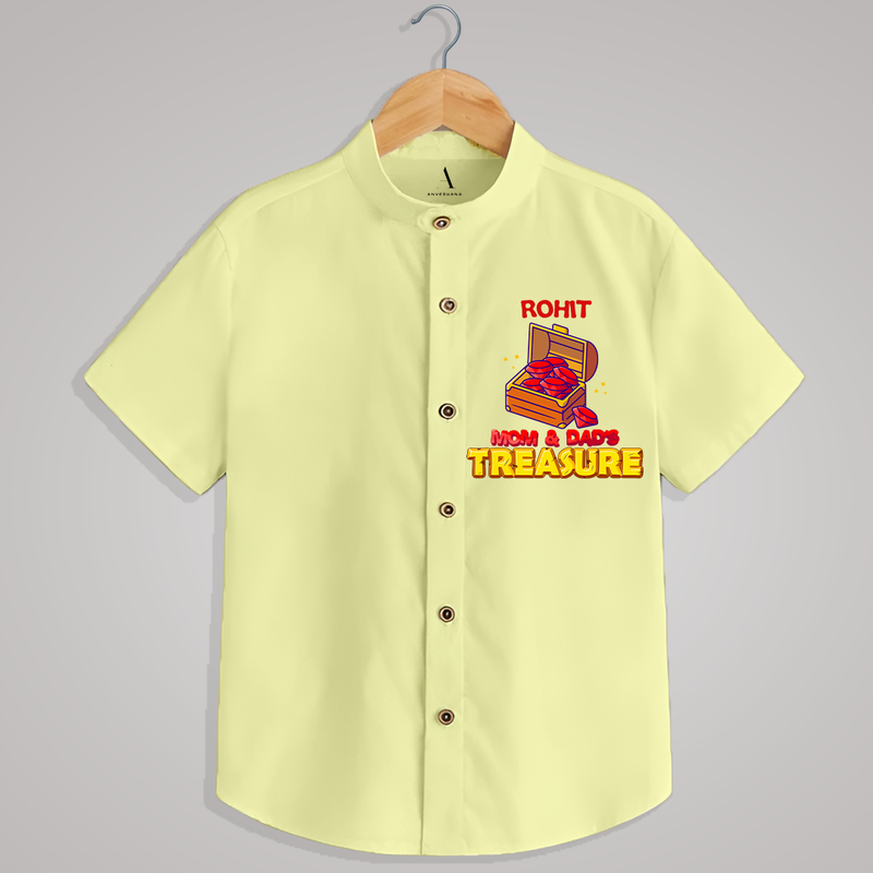 "Mom & Dad Treasure" - Quirky Casual shirt with customised name