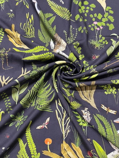 Midnight Garden Botanical Maternity Dress