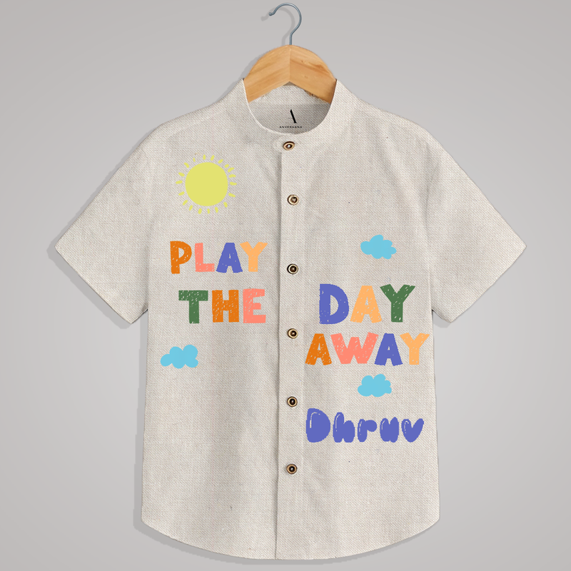 "Play the day away" - Quirky Casual shirt with customised name