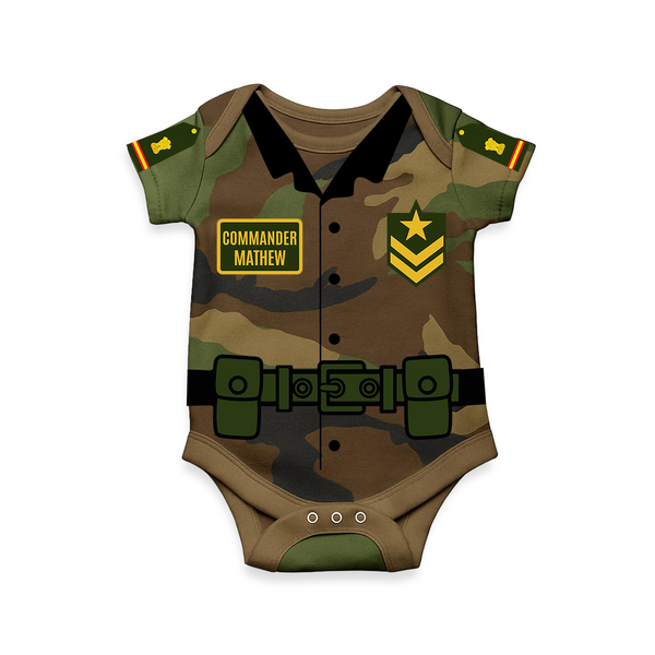 Future Military Hero Romper | Personalized Baby Romper for Little Soldiers