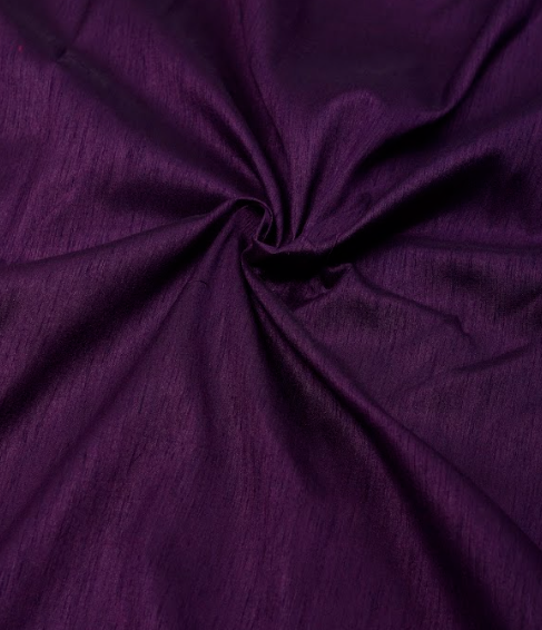 Deep Purple & Cream Raw Silk Family Combo Set