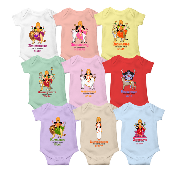 Navaratri Celebration With Our Navaratri Day-Wise Romper Pack | Navaratri Onesie Combo