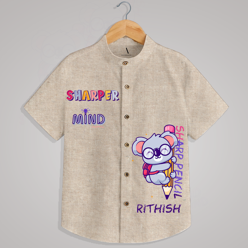 "Sharper mind " - Quirky Casual shirt with customised name