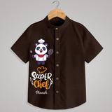 "SUPER CHEF-PANDA"- Quirky Casual shirt with customised name