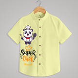 "SUPER CHEF-PANDA"- Quirky Casual shirt with customised name