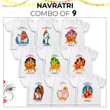 Navratri Nine Goddess T Shirt Combo