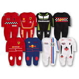 Ultimate Baby Racing Sleepsuit Collection - 8 Piece Pack