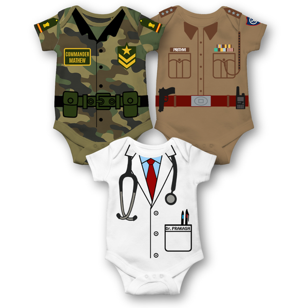Little Heroes 3-Pack Baby Romper Bundle