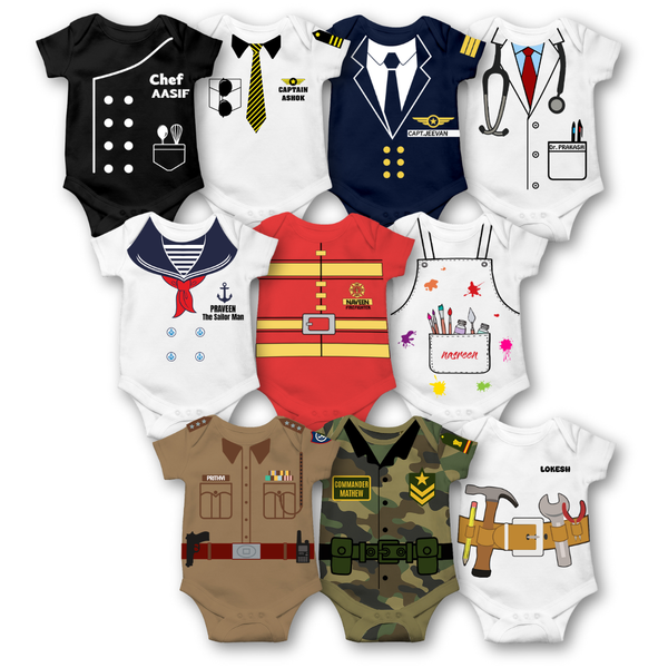 "10-Piece Little Hero Baby Romper Bundle"