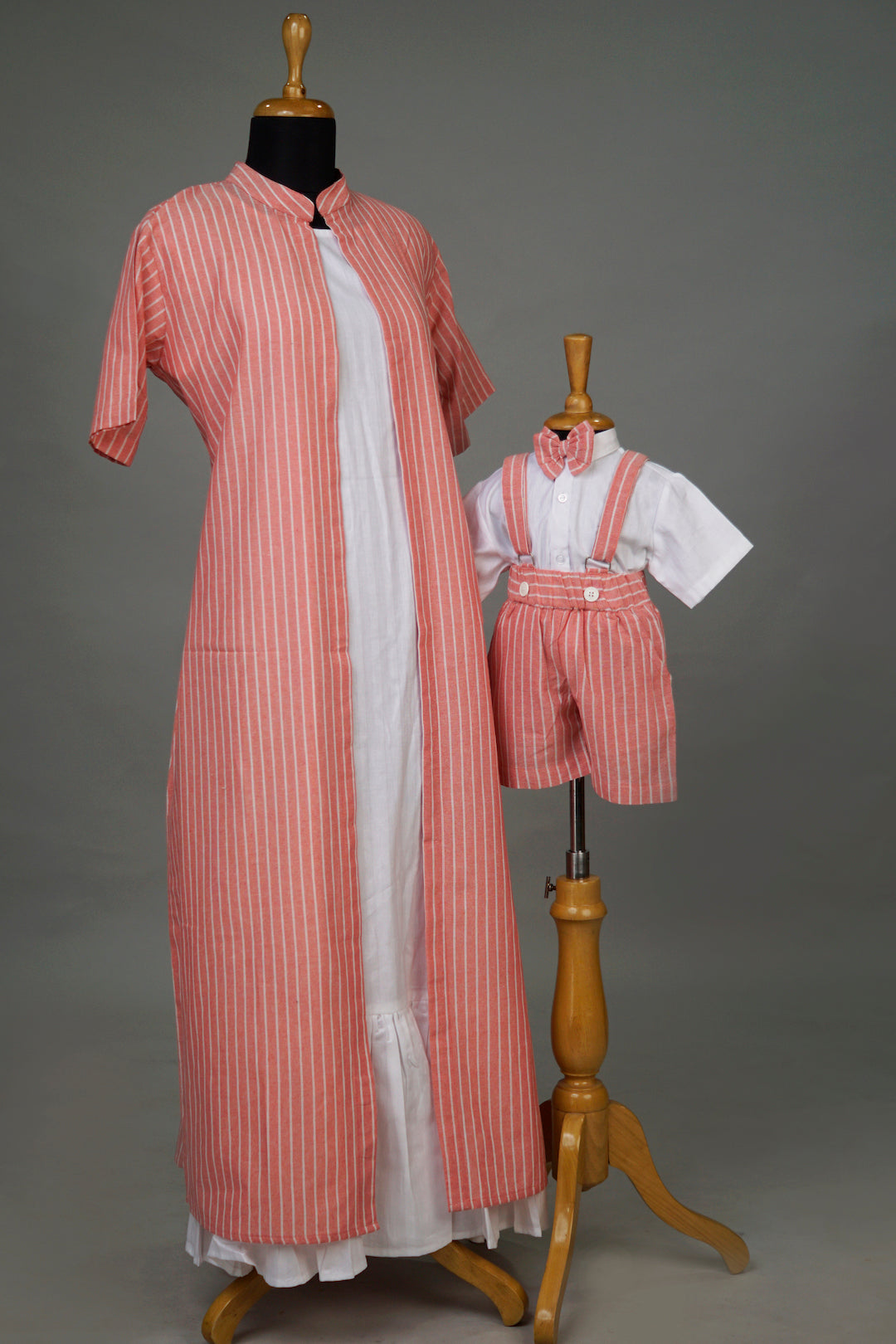 Stripes print twinning set for Mom + Son