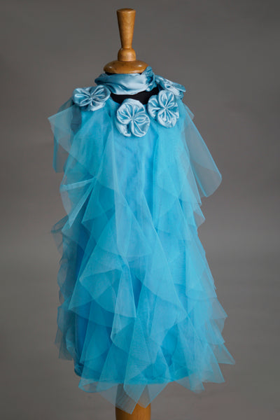 Icy Blue Tulle Gown