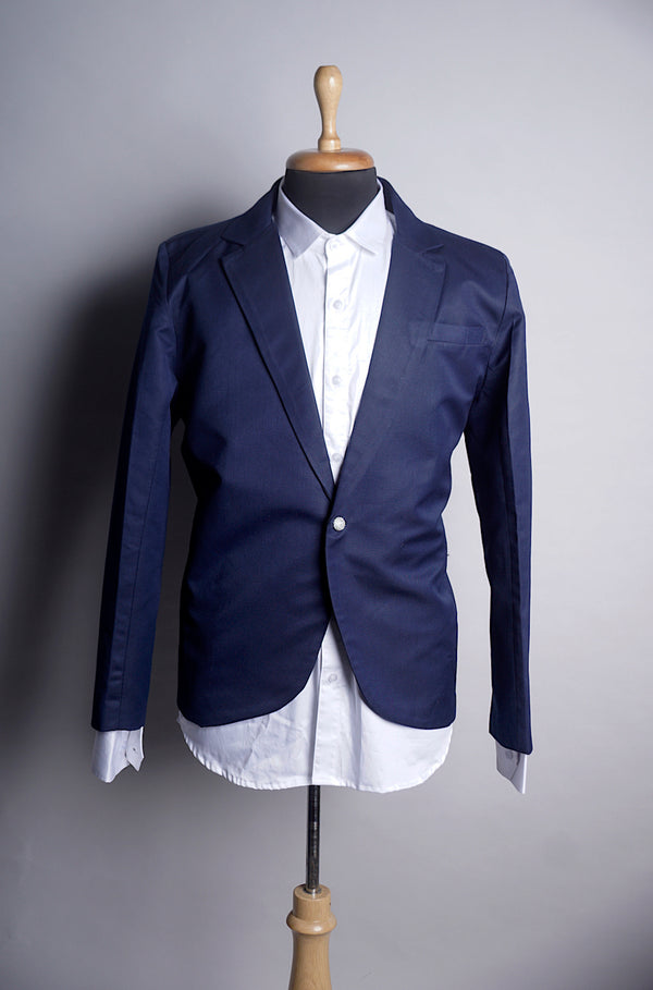 Blue Suiting Fabric in Mens Suit