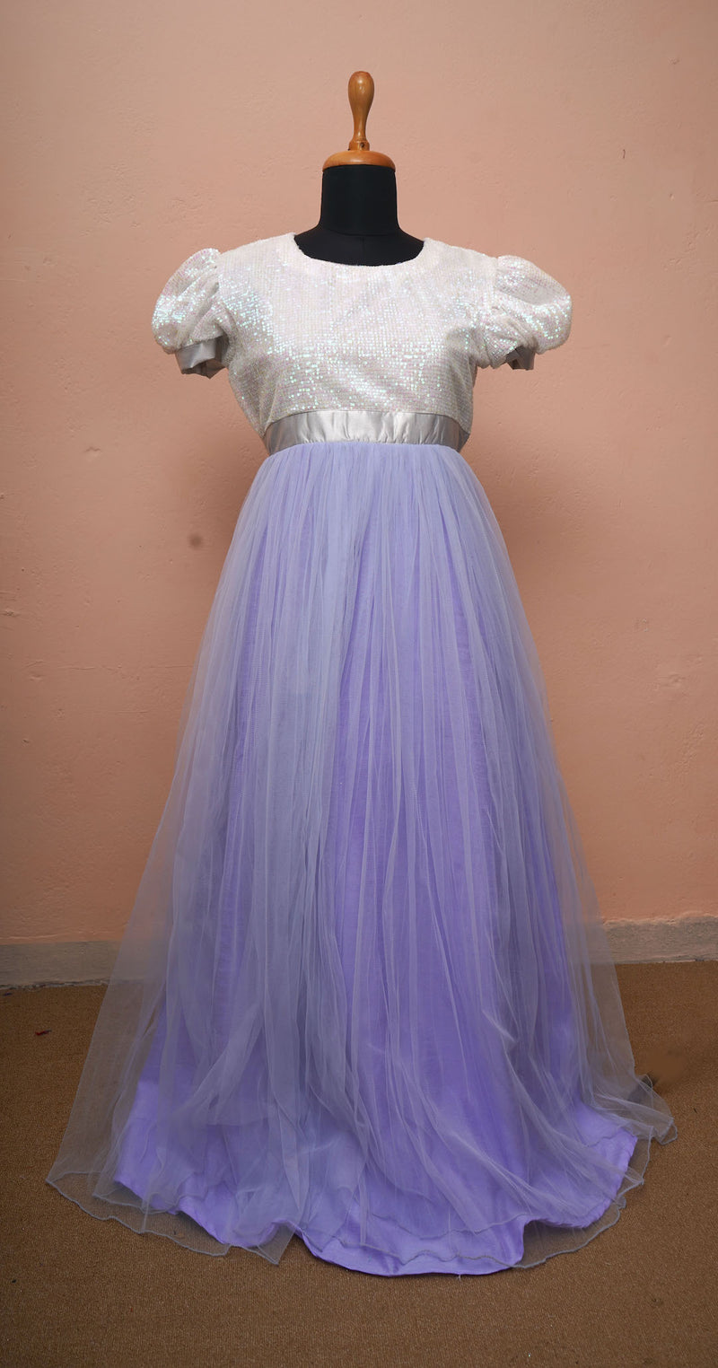 Lavender Sequin Fairy Tale Gown