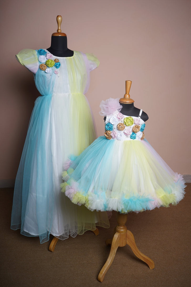 Little Pony Frock, Rainbow Baby Girl Outfit, Unicorn Theme Birthday Gown  Set & Headband, Long Unicorn Pageant Dress, Unicorn Theme Toddler - Etsy