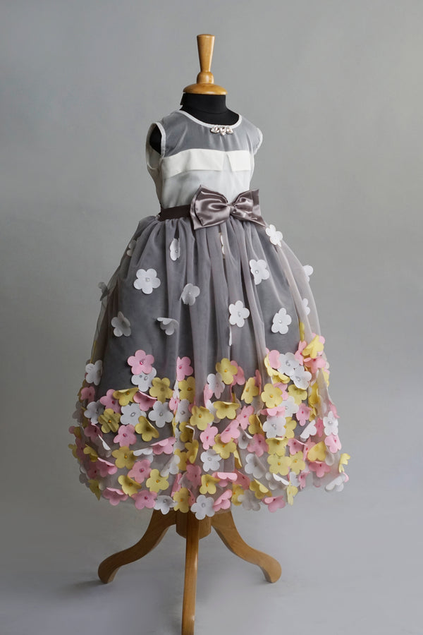 Flower adorned Birthday Gown