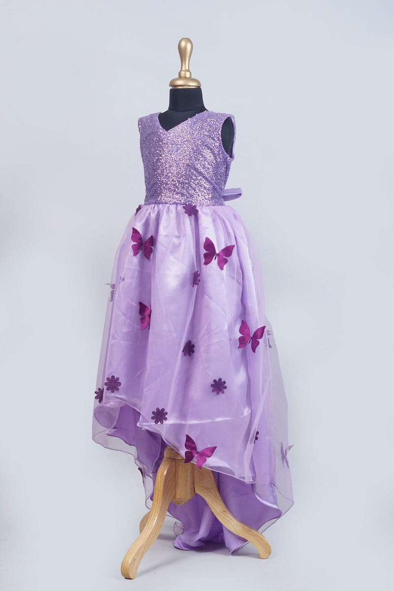 Lavender Birthday Girl Kid Dress