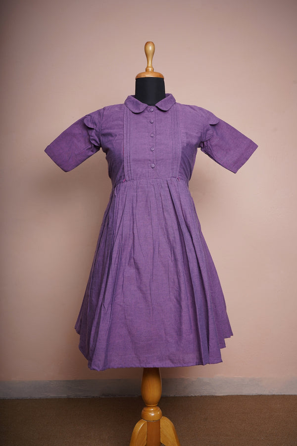 Violet Cotton Womens Feeding Dress