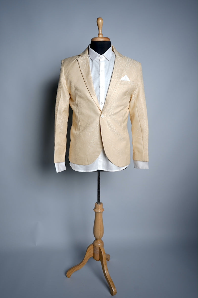 Sandal Suiting Fabric and White Cotton Mens Suits