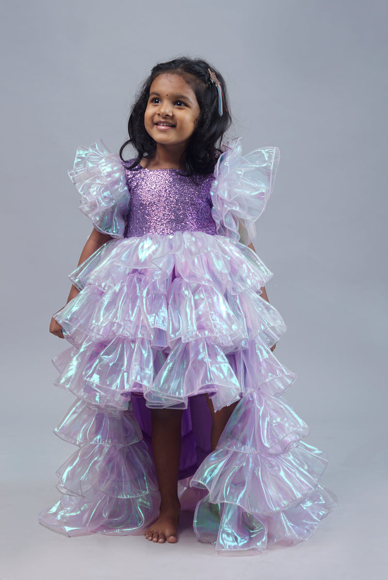 Voilet Party Girl's Birthday Gowns
