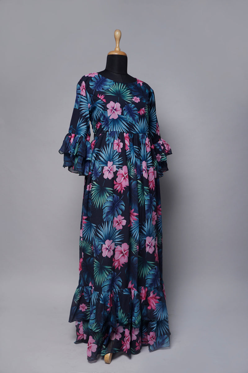 Floral Printed Maternity Women Dress