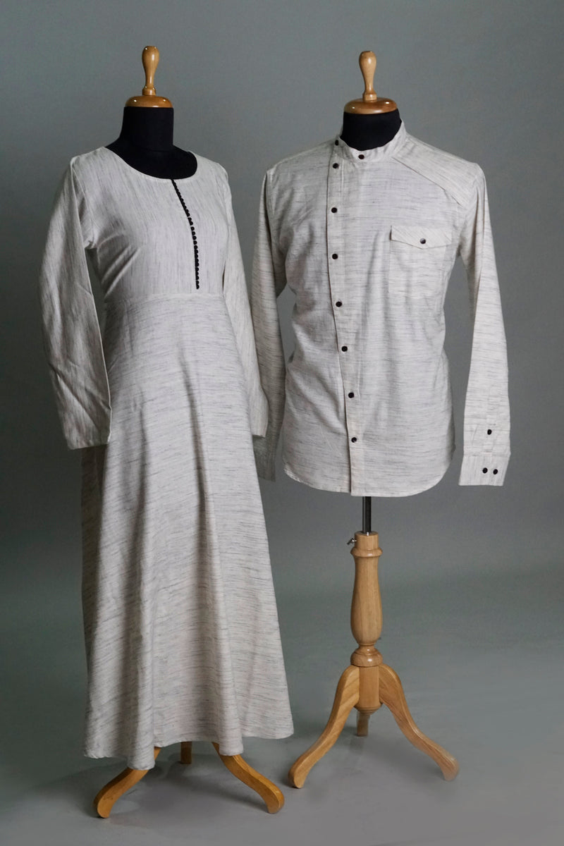 Half White Couple Clothing