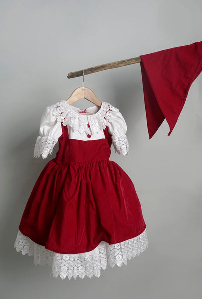 Red Velvet Kid Frock