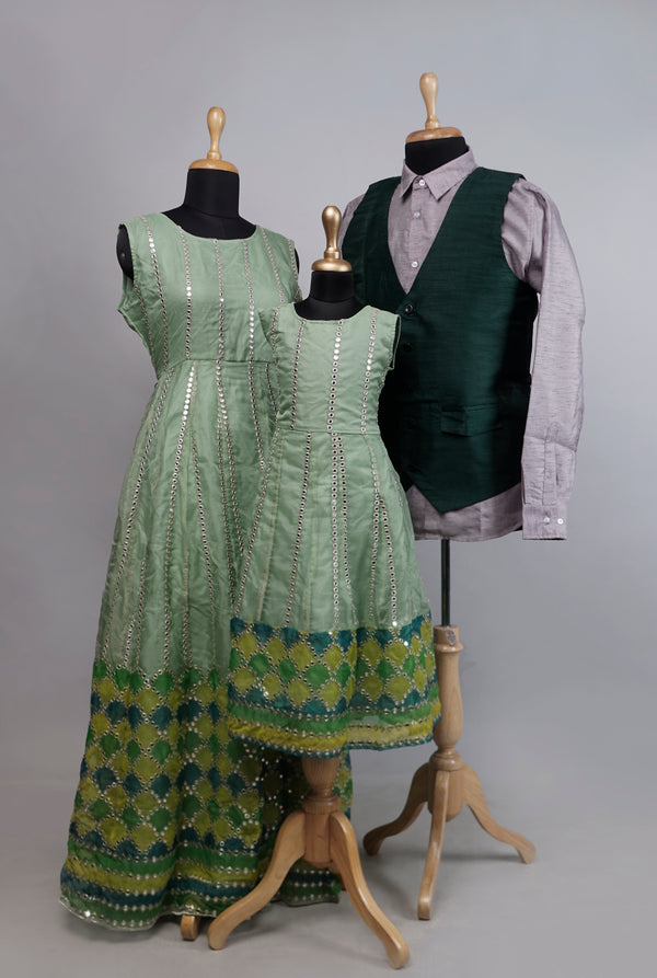 Green Grand Family Combo Matching Set