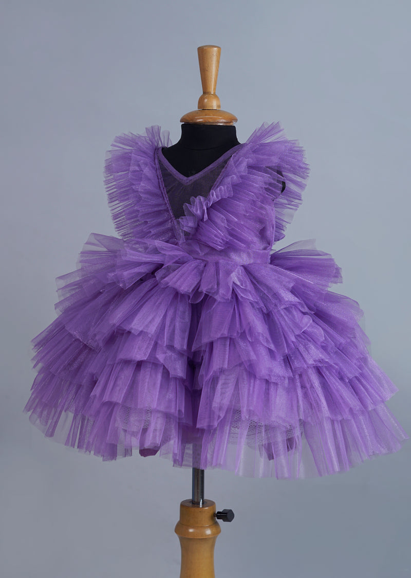Lavender Party Girl's Birthday Gowns