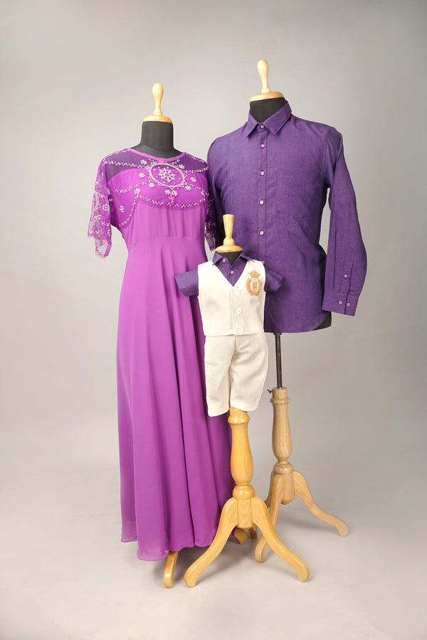 Violet Family Combo Matching Set