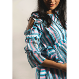 Candy Striped Maternity Photoshoot Gown