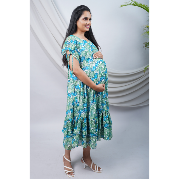 Tropical Juice - Pre/Post Pregnancy Maternity & Feeding Dress