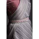 Shimmery Pleated Hemline Saree (Saree + Blouse + Handcrafted Belt)