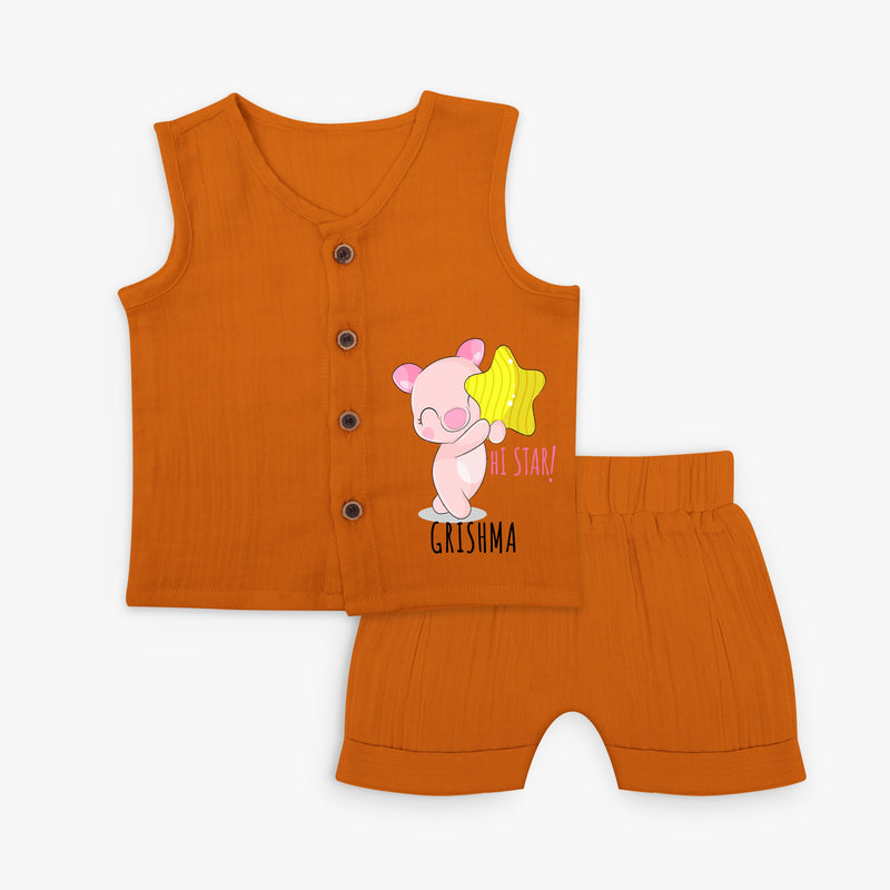 Personalized Jabla - Cute and Comfy Outfit - Copper - 0 - 3 Months Old (Chest 9.8")