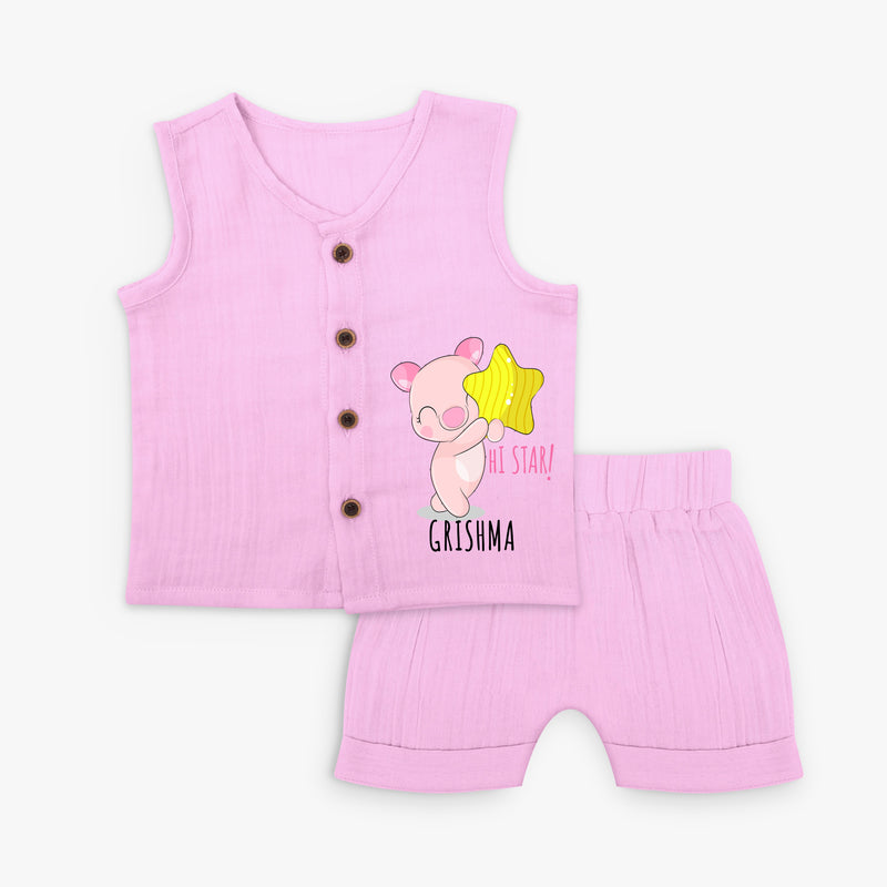 Personalized Jabla - Cute and Comfy Outfit - LAVENDER - 0 - 3 Months Old (Chest 9.8")