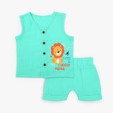 Make Your Baby Shine - Personalized Name Jabla - Aqua Green - 0 - 3 Months Old (Chest 9.8")