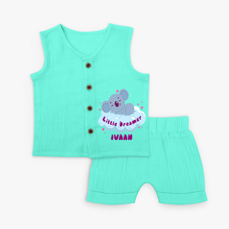 Unique Baby Essentials - Personalized Name Jabla - Aqua Green - 0 - 3 Months Old (Chest 9.8")