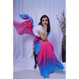 Pink Pebble - Pleated Saree with Ready-Made/Pre-Stitched Option
