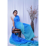 Good Glacier - Pleated Saree with Ready-Made/Pre-Stitched Option