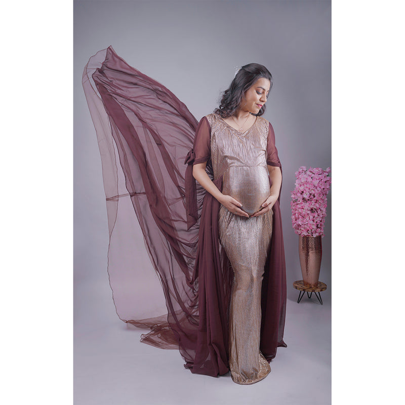 Chocolatini Expectancy - Maternity Photoshoot Rental Gown