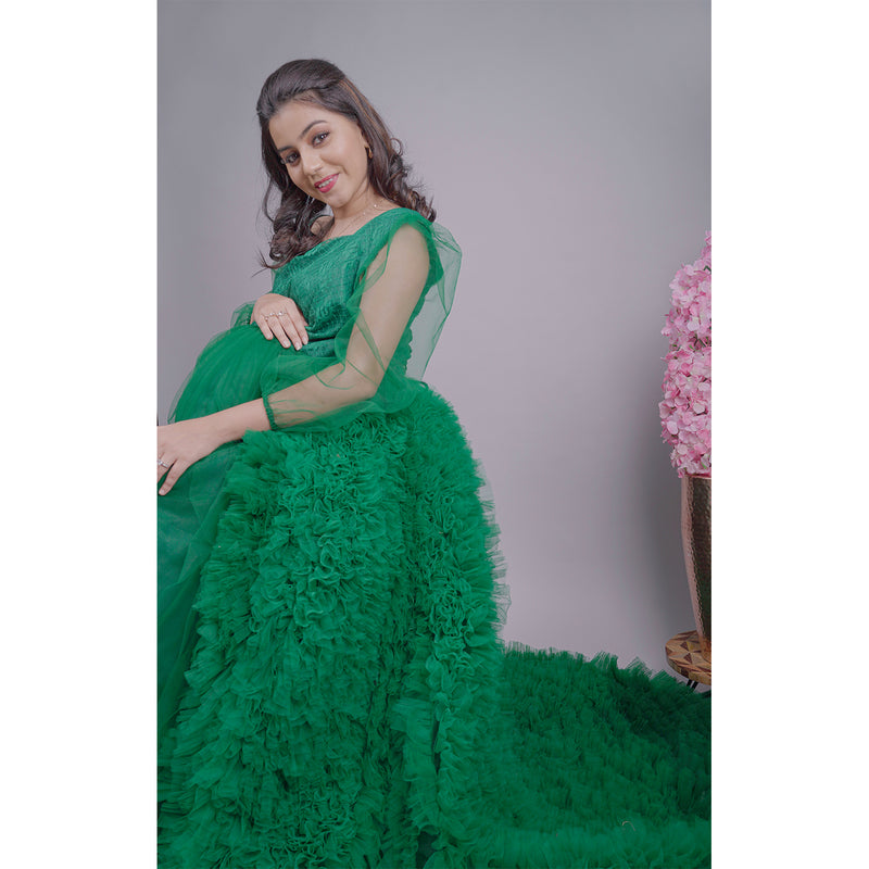 Emerald Isle - Maternity Photoshoot Rental Gown