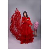 Flared Crims - Maternity Photoshoot Rental Gown